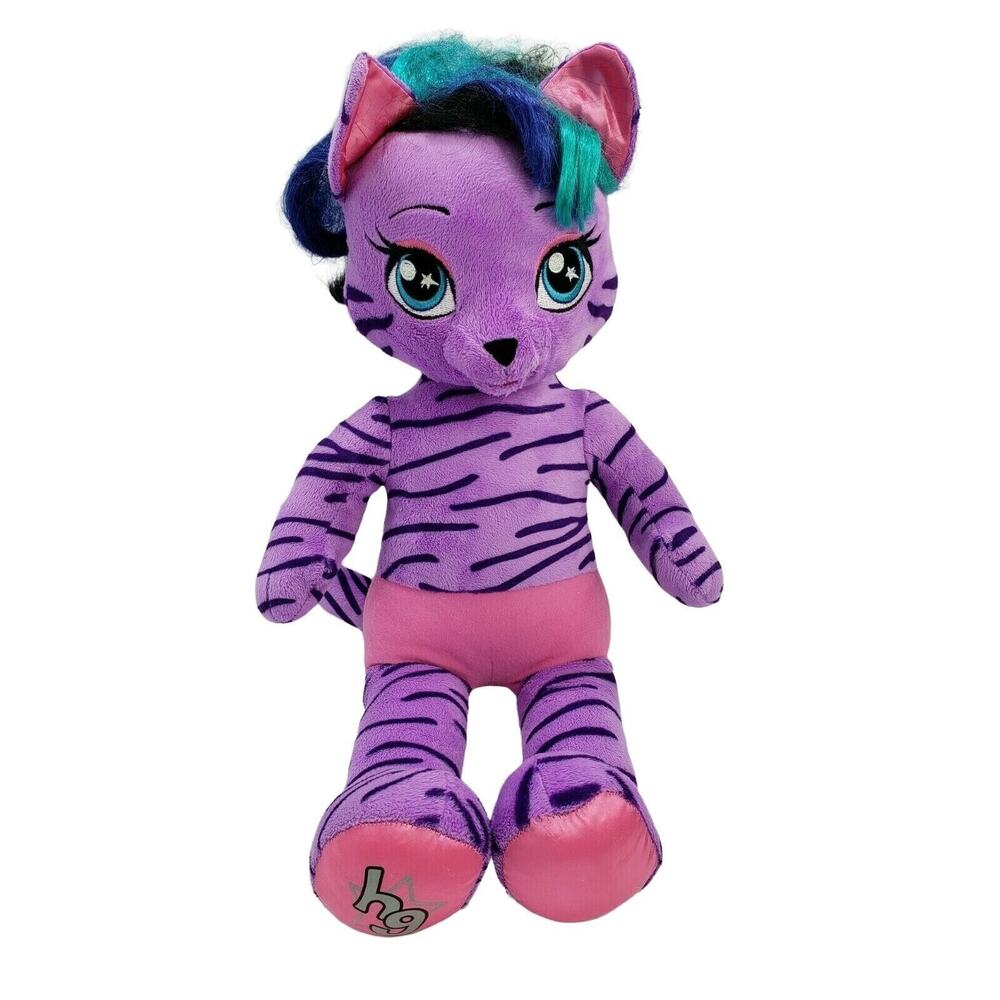 Build A Bear HG Honey Girls Teegan Purple Cat Kitty Plush